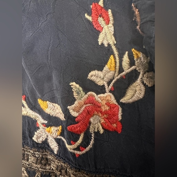 JOHNNY WAS Blue Edda Embroidered Dress XS - Picture 7 of 14